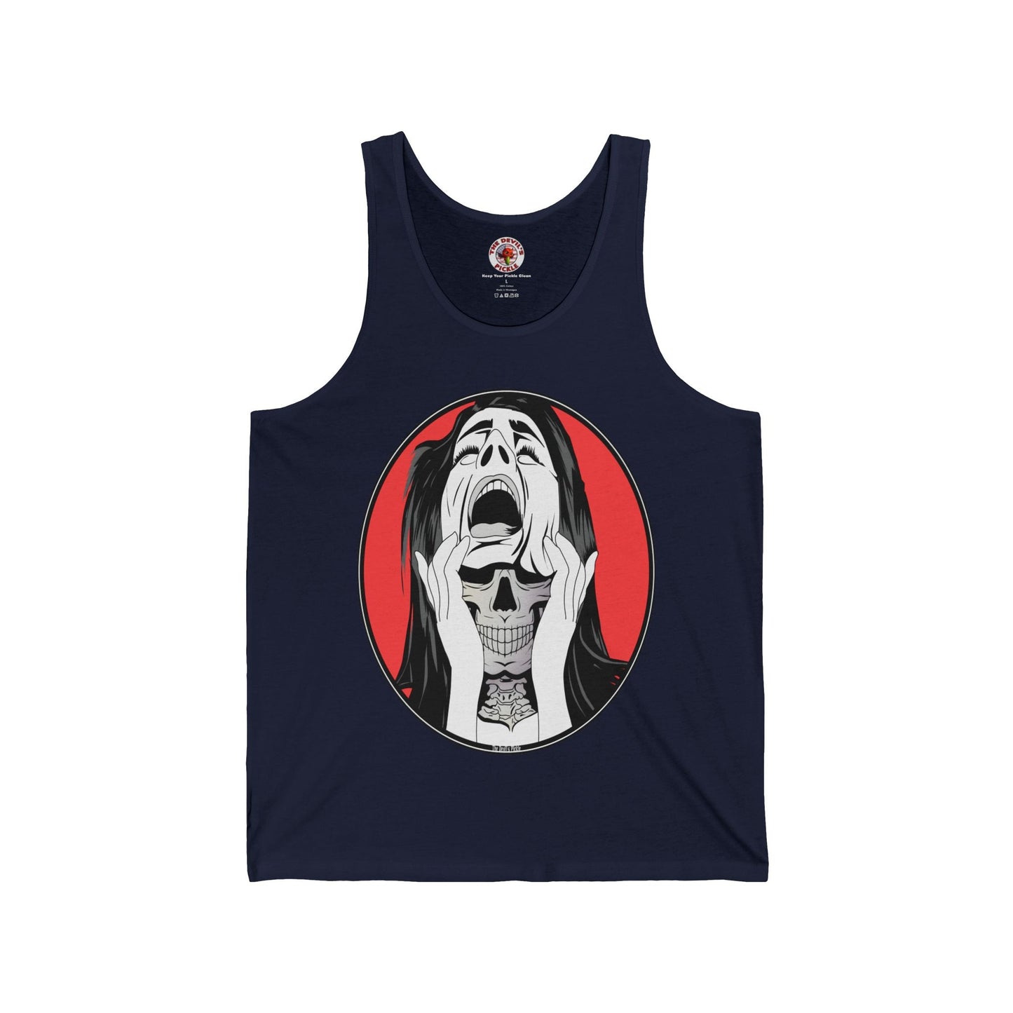 Skull Woman Tank Top The Devil's Pickle