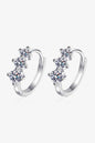 Sterling Silver Moissanite Huggie Earrings – Dazzling 0.72 Ct Sparkle See size chart under “more details” The Fashion Celestial