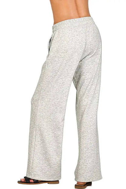Zenana Scuba Side Slit Top and Pants Set West2East Surf