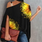 Women’s One-Shoulder Printed T-Shirt FitiqueFit