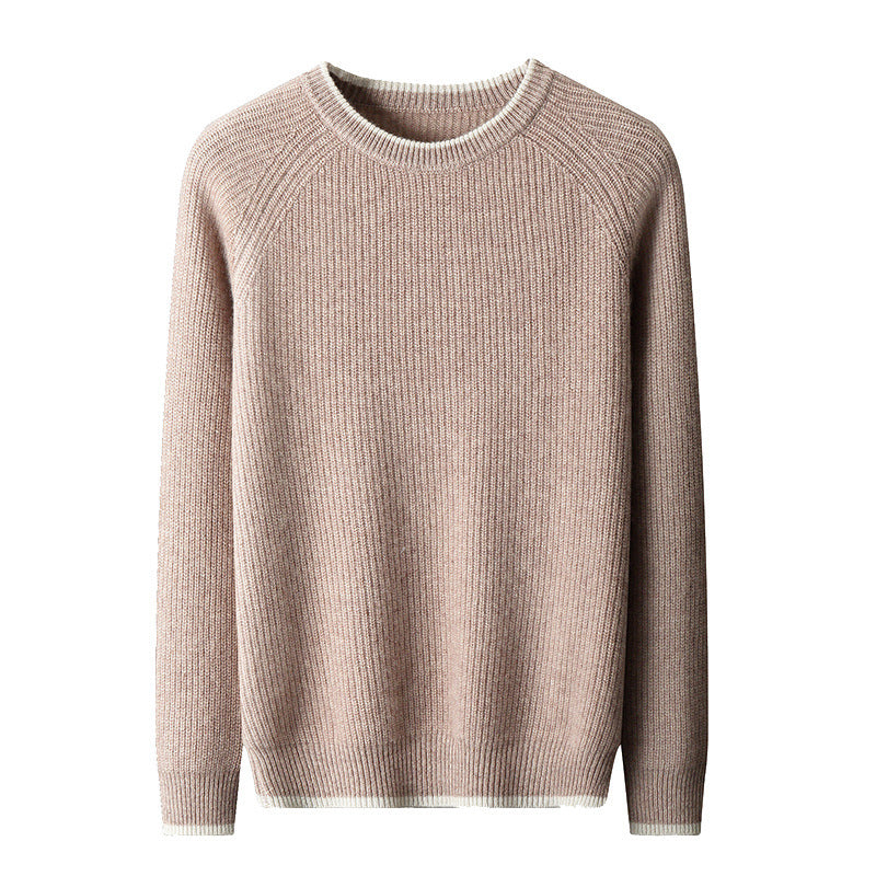 New Round Neck Double-strand Thickened Sweater For Men Grayceful LLC