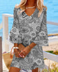 Classic V-Neck Beach Dress Country in My Heart