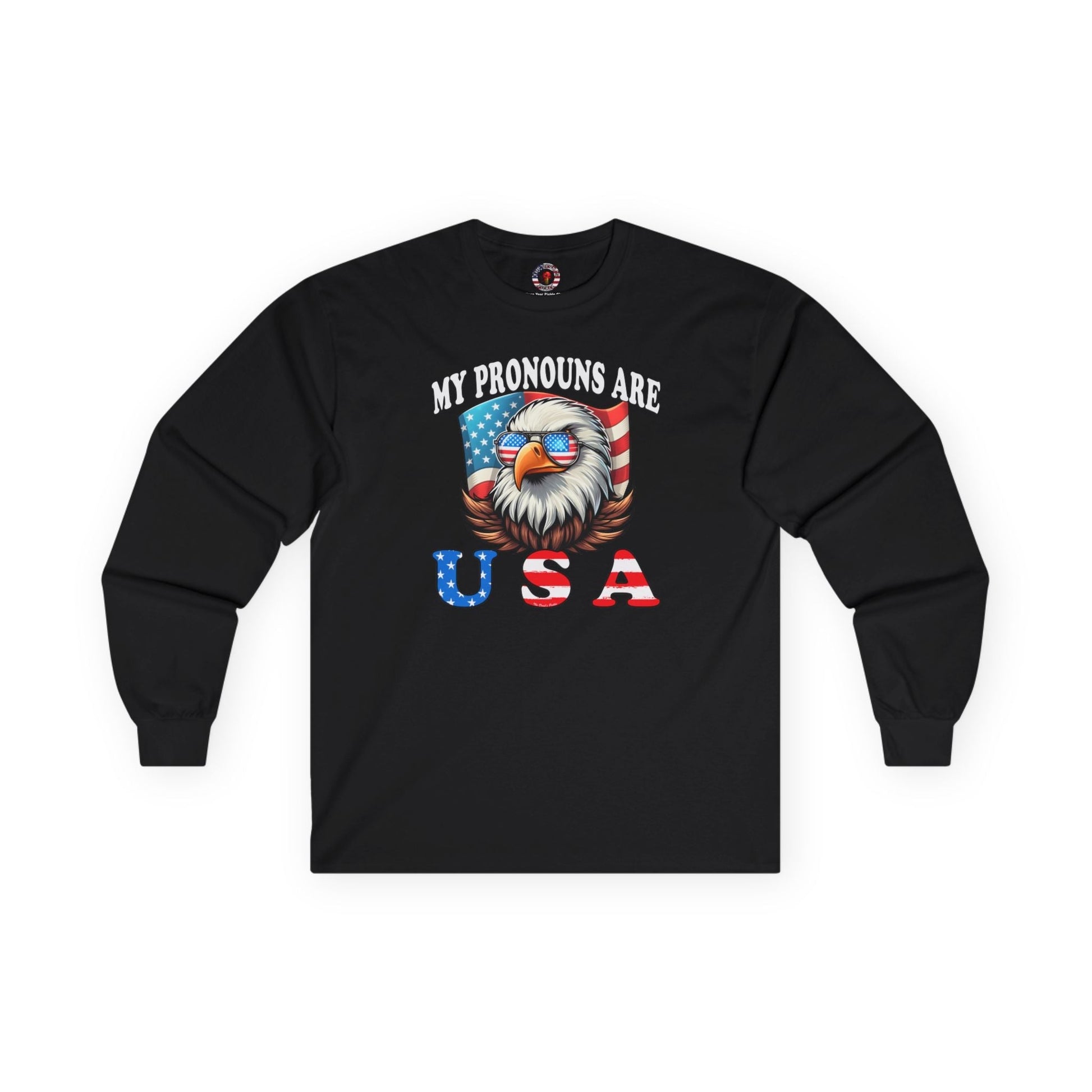 My Pronouns Are U.S.A Long Sleeve Tee The Devil's Pickle