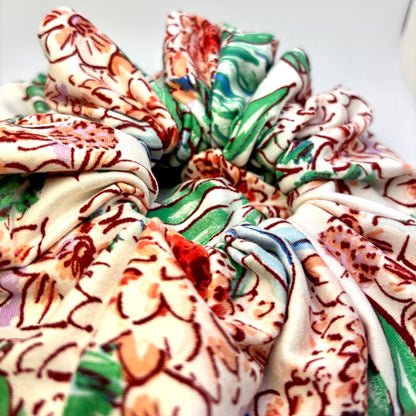 Tropical Leaves Summer Scrunchie Enchanted Scrunch