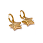 Star Hoop Earrings 18K Gold Non Tarnish Gold or Silver Deep South Originals