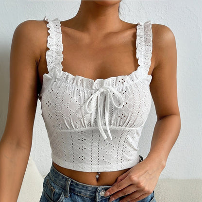 ✨ Women's Elegant Lace Camisole Flattering Top FitiqueFit