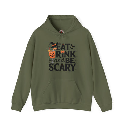 Eat Drink and Be Scary Hooded Sweatshirt The Devil's Pickle