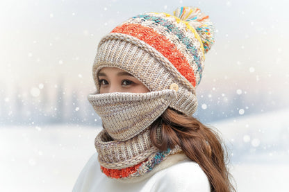Winter Plush Knitted Hat – Soft Warm Knit Beanie for Cold Weather FitiqueFit