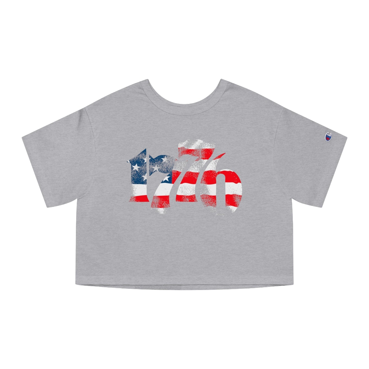 1776 American Flag Cropped T-Shirt The Devil's Pickle