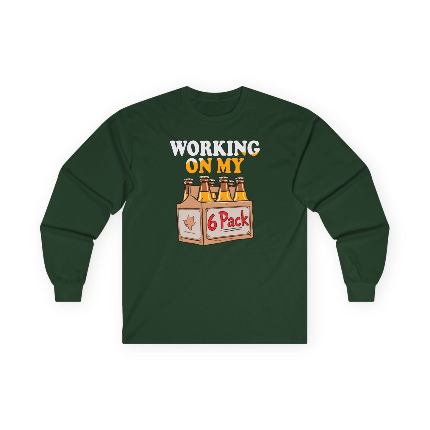 Working On My 6 Pack Long Sleeve Tee The Devil's Pickle