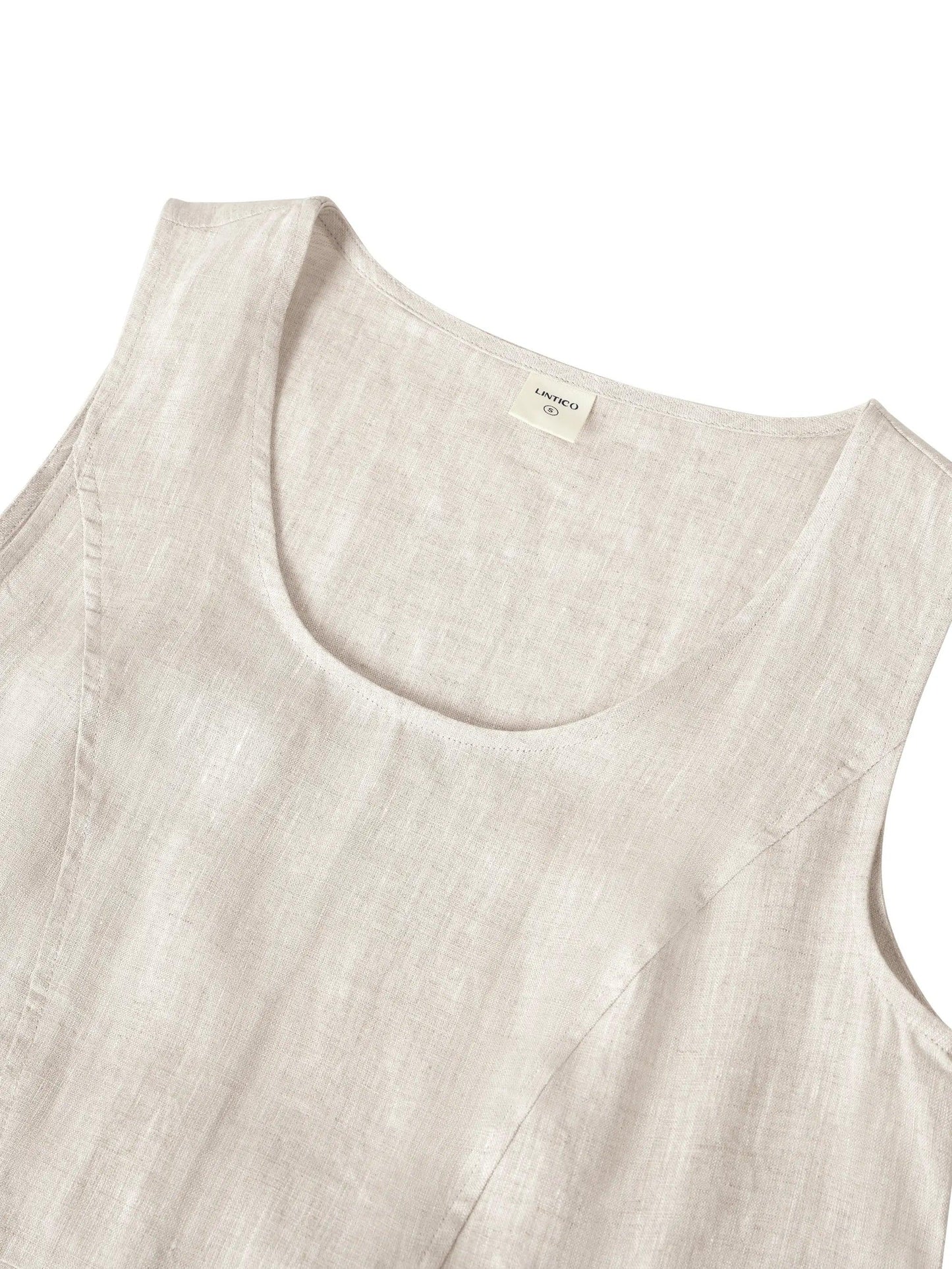 100% Linen Swing Beach Tank Dress GIANA LINTICO