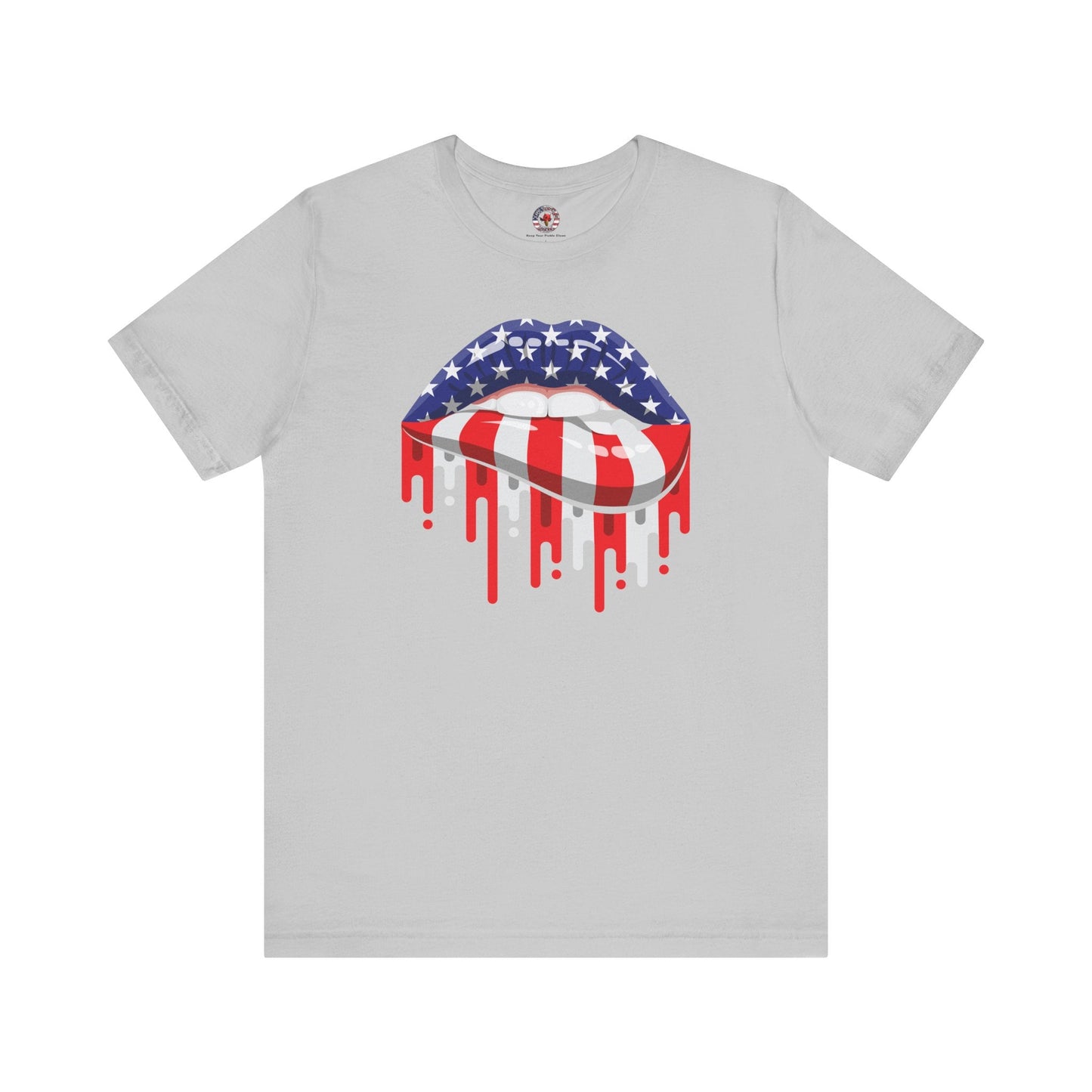 American Flag Lips T-Shirt The Devil's Pickle