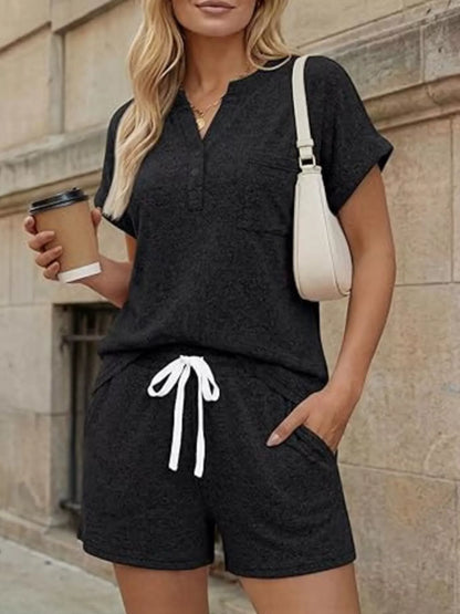 Short Sleeve Top and Shorts Set New Era Fashion LLc