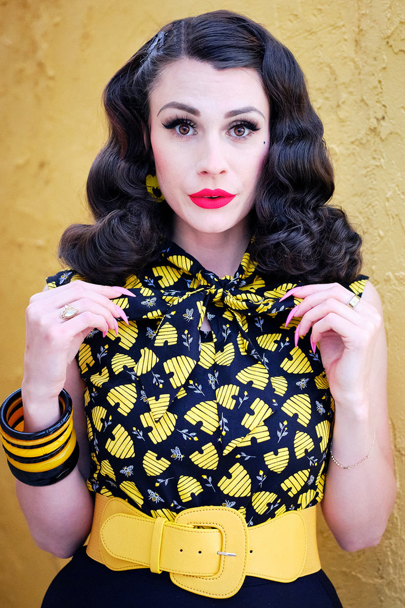 Honey Hives Bow Top Retrolicious