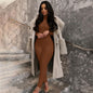 Autumn And Winter Solid Color Tight Long Sleeve Fleece-lined Yoga Jumpsuit Grayceful LLC