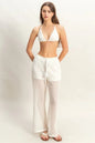 HYFVE Crochet Bra and Drawstring Pants Set West2East Surf
