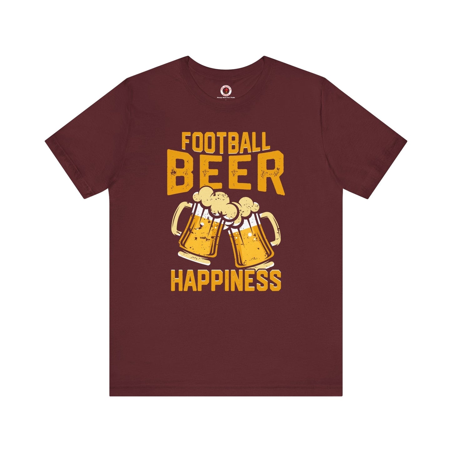 Football Beer and Happiness T-Shirt The Devil's Pickle