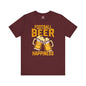 Football Beer and Happiness T-Shirt The Devil's Pickle