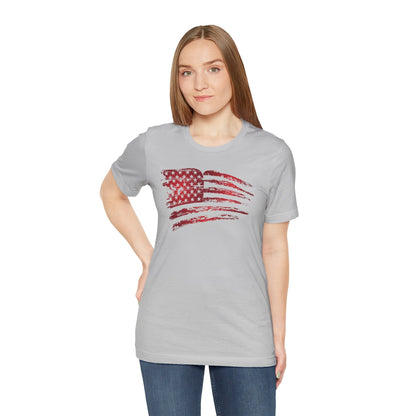 Red American Flag T-Shirt The Devil's Pickle