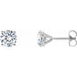 14K White 1 1/2 CTW Lab-Grown Diamond 4-Prong Stud Earrings Ethereal Legacy Boutiques