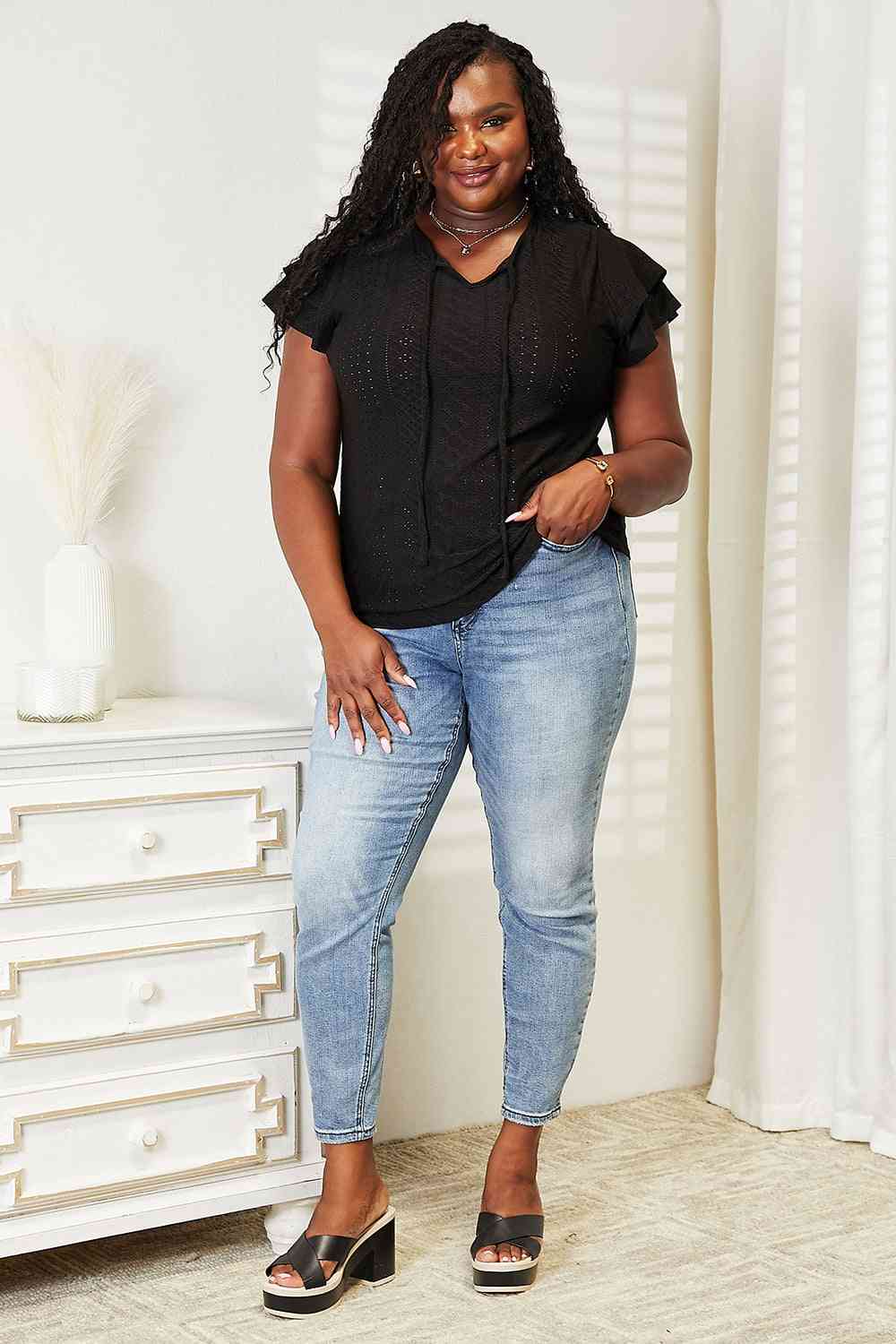 Flutter Sleeve Top- Exquisite Elegance SnagBag