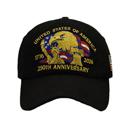 250Th US Independence Day Special Baseball Cap Breathable Lightweight Cap Gift for Dads and Veterans
