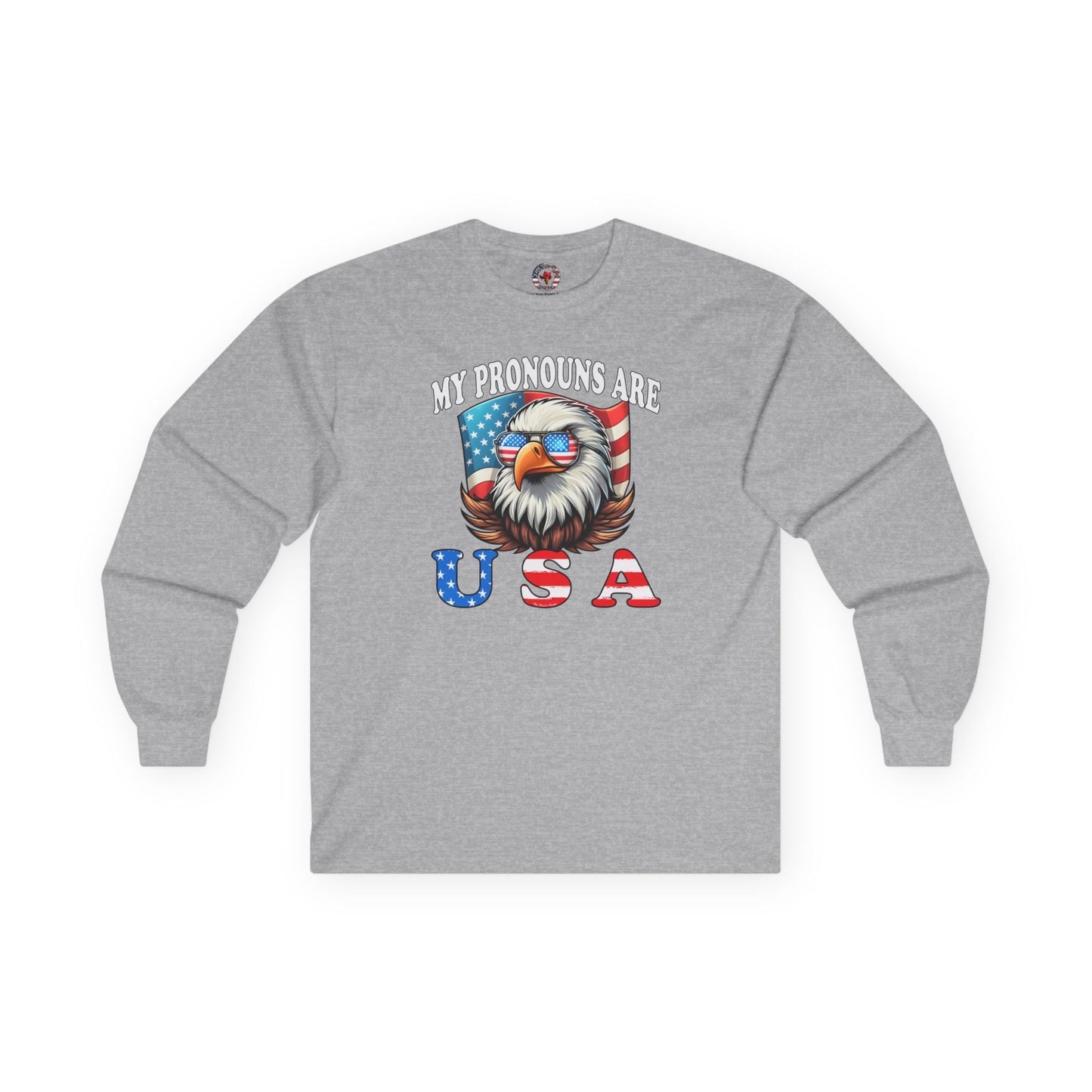 My Pronouns Are U.S.A Long Sleeve Tee The Devil's Pickle