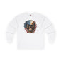 American Flag Skull Long Sleeve Tee The Devil's Pickle
