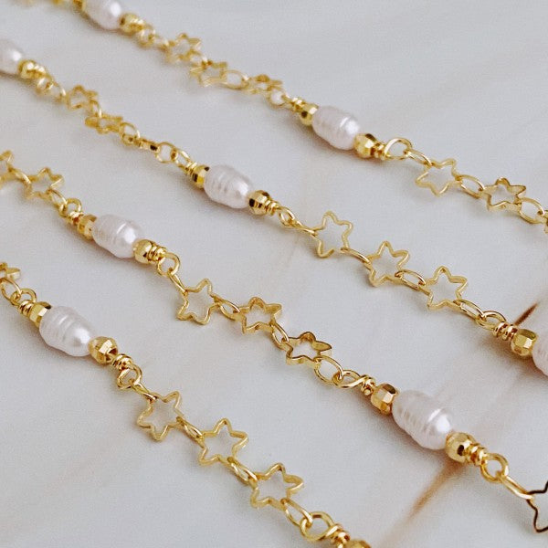 Mini Pearl Mini Star Long Chain Necklace Shop Style & More | Fresh Looks, Everyday Deals & Free Shipping