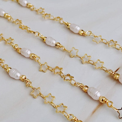 Mini Pearl Mini Star Long Chain Necklace Shop Style & More | Fresh Looks, Everyday Deals & Free Shipping