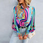 Boho Printed Lantern Sleeve Top – Relaxed Fit Casual Shirt for Country Girls Country in My Heart