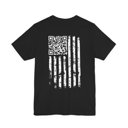American Flag QR Code T-Shirt The Devil's Pickle