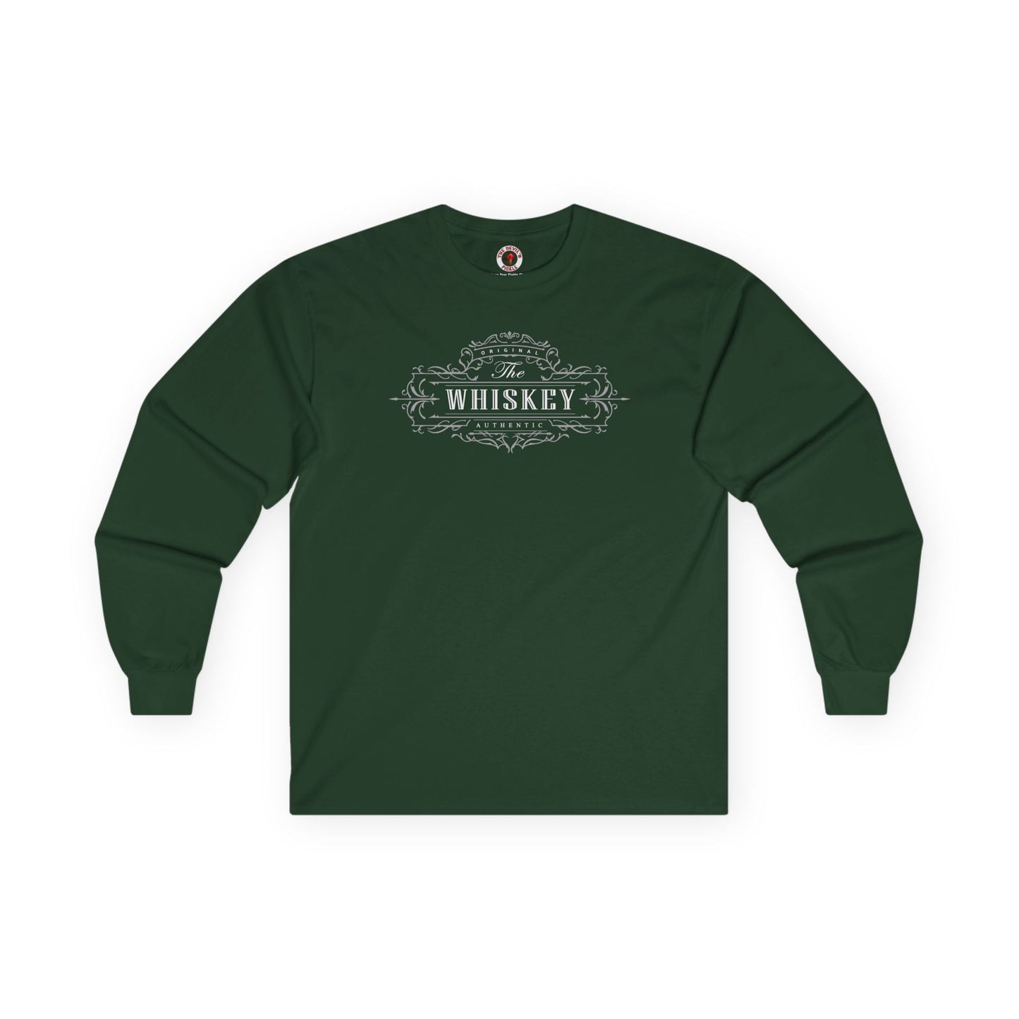 The Original Authentic Whiskey Long Sleeve Tee The Devil's Pickle
