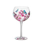 Nordic Colored Glass Wine Glasses Creative Hand-Painted Flowers Wine Glass Household Painted Goblet Crystal Champagne Drinkware