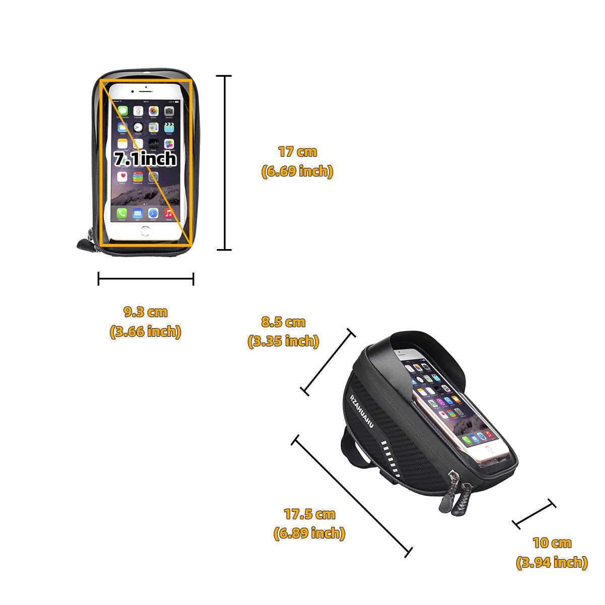 Bicycle Bag Front Beam Bag Car Front Bag Beam Upper Tube Bag Mobile Phone Bag Mountain Road Bike Bicycle Riding Equipment