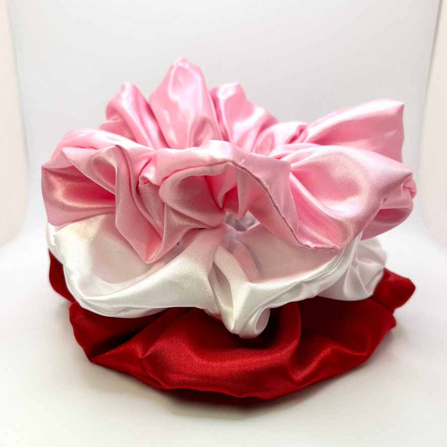 Sweetheart Silk Scrunchie Trio Enchanted Scrunch