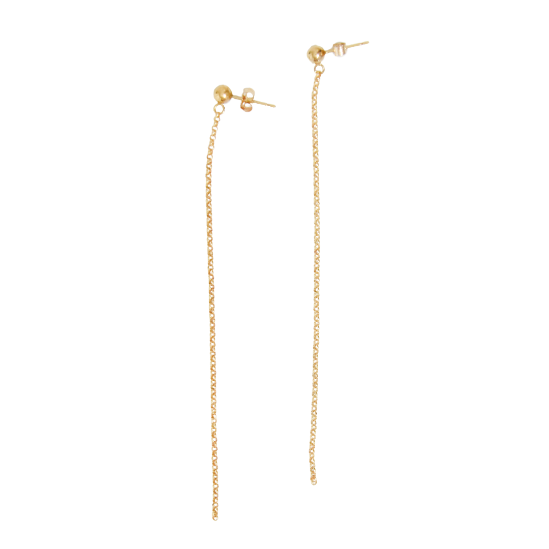 Rolo Chain Earrings Emily Anne Designs LLC