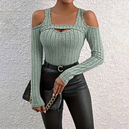 Women's Ribbed Long Sleeve Top FitiqueFit