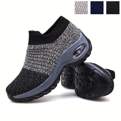 Women's Air Cushion Sole Chunky Sneakers - Lightweight Mesh Low Top Running Shoes - Breathable & Comfortable - For Women - Suitable for Running, Walking & Casual Wear - Great Gift for Fitness Enthusiasts NovaCart