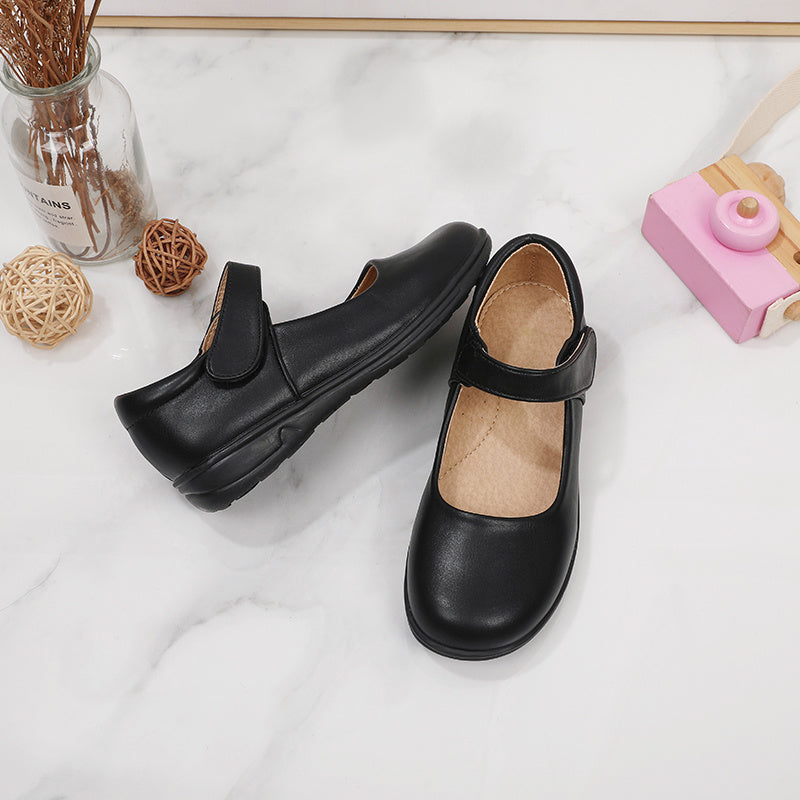 Girls' Black Shoes, Students' White Flat Shoes, Flower Girl Shoes, Middle and Older Kids' Students' Black Performance Shoes, Uniform Shoes NovaCart