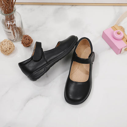 Girls' Black Shoes, Students' White Flat Shoes, Flower Girl Shoes, Middle and Older Kids' Students' Black Performance Shoes, Uniform Shoes NovaCart