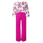 Printed Floral Lace-Up Top & Wide-Leg Pants Set – 4 Colors, S–3XL FitiqueFit