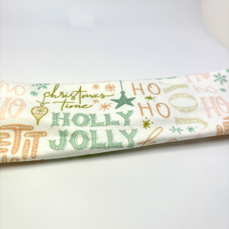Holly Jolly Christmas Headband Enchanted Scrunch