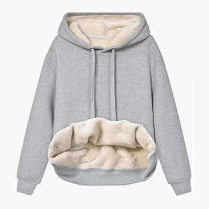 Autumn And Winter Warm Lamb Fleece Pocket Hooded Sports Sweatshirt Jacket For Women See size chart under “more details” The Fashion Celestial