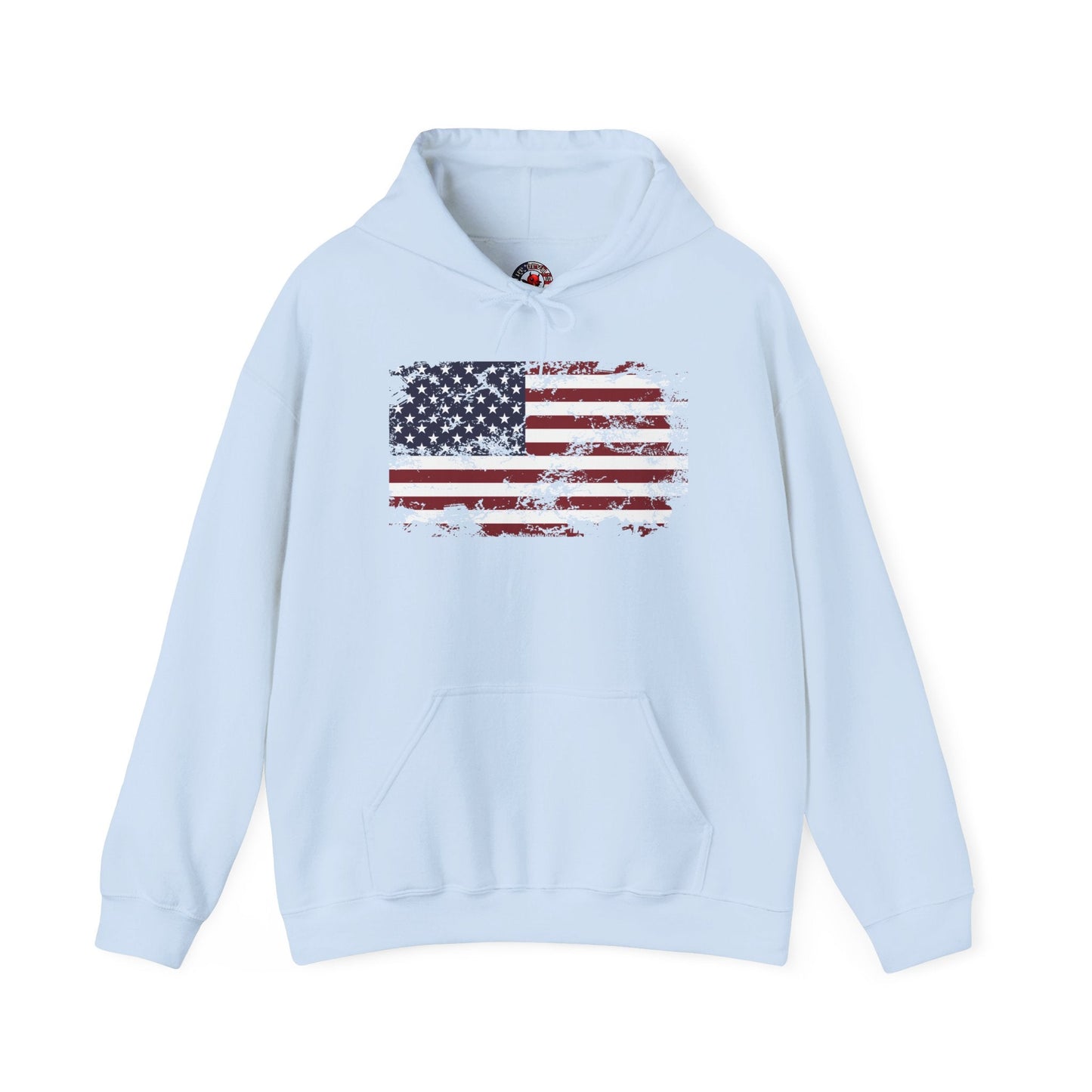 Vintage Style American Flag Hooded Sweatshirt The Devil's Pickle