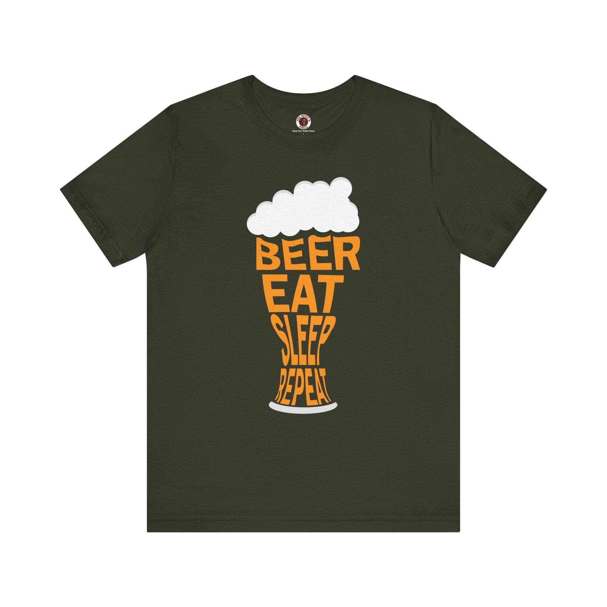 Beer Eat Sleep Repeat T-Shirt The Devil's Pickle
