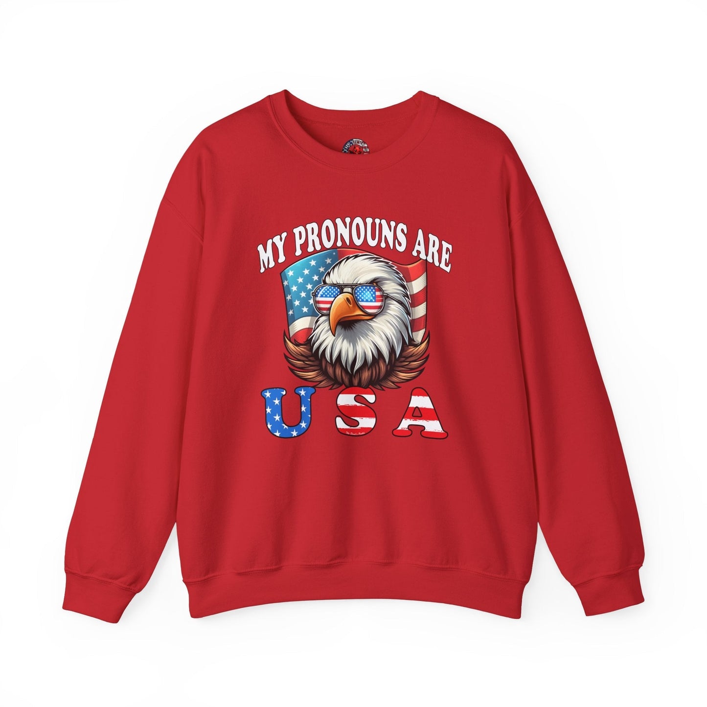 My Pronouns Are U.S.A Crewneck Sweatshirt The Devil's Pickle