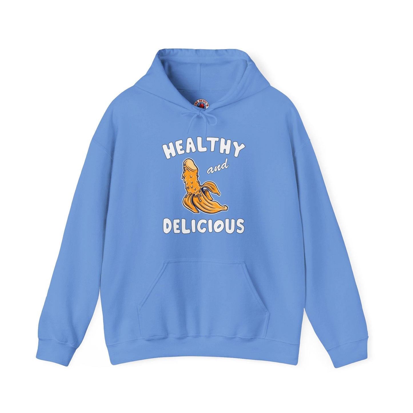 Healthy and Delicious Hooded Sweatshirt The Devil's Pickle