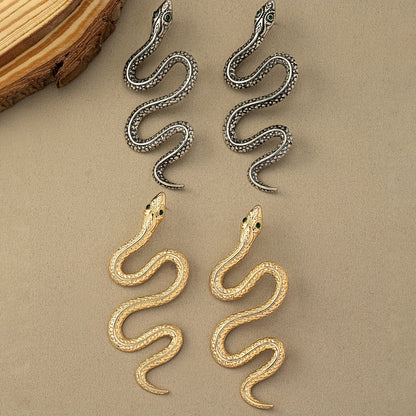 Exaggerated Snake-Shaped Earrings NovaCart