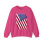 Distressed American Flag Crewneck Sweatshirt The Devil's Pickle